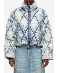 DIESEL - W-Histel Denim Down Jacket - Lyst