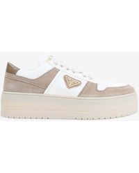 Prada - Downtown Low-Top Platform Sneakers - Lyst