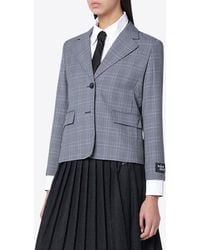 Maison Kitsuné - Checked Single-Breasted Blazer - Lyst