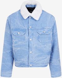 Acne Studios - Marble-Effect Shearling Jacket - Lyst