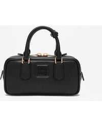Miu Miu - Arcadie Leather Top Handle Bag - Lyst