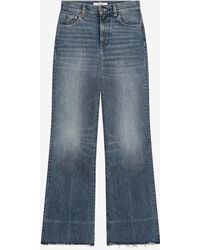 Chloé - Washed-Effect Flared Jeans - Lyst