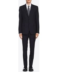 Prada - Single-Breasted Wool Blend Suit - Lyst