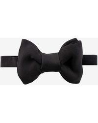 Tom Ford - Silk Bow Tie With Logo Strap - Lyst