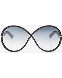 Tom Ford - Edie Round Sunglasses - Lyst