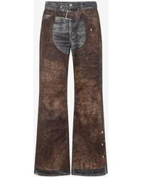 Acne Studios - Trompe L'Oeil Straight-Leg Jeans - Lyst