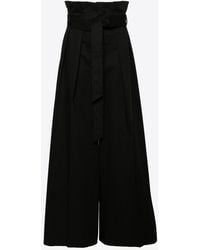 Moschino - High-Waist Wide-Leg Pants - Lyst