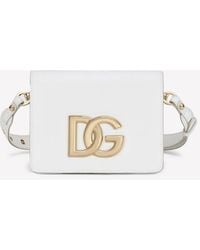 Dolce & Gabbana - Dg Logo Calf Leather Shoulder Bag - Lyst