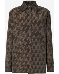 Fendi - Monogram Buttoned Jacket - Lyst