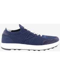Kiton - Stretch Knit Low-Top Sneakers - Lyst