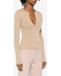 Max Mara - Urlo Silk And Cashmere V-Neck Sweater - Lyst