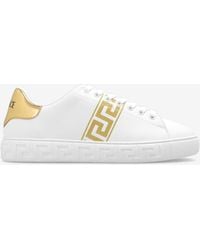 Versace - Greca Lurex Low-Top Sneakers - Lyst