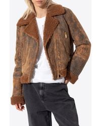 McQueen - Jacket With Fur Trim - Lyst