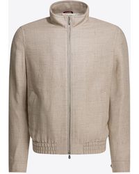 Brunello Cucinelli - Wool-Blend Hopsack Jacket - Lyst
