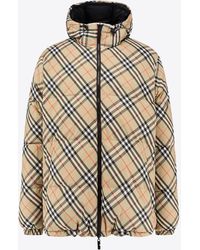 Burberry - Snowdonia Reversible Zip-Up Checked Jacket - Lyst
