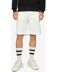 Dolce & Gabbana - Logo Plaque Chino Shorts - Lyst