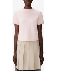 Thom Browne - Name Tag Patch T-Shirt - Lyst