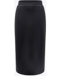 Moncler - X Ee72 By Edward Enninful Neoprene Pencil Skirt - Lyst
