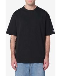 Champion - Logo Patch Crewneck T-Shirt - Lyst