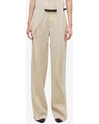 Helmut Lang - Double-Pleated Straight-Leg Pants - Lyst