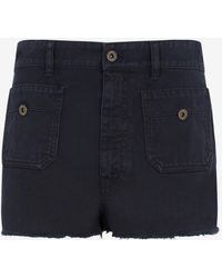 Miu Miu - Mini Denim Shorts - Lyst
