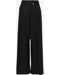 Guiseppe Di Morabito - Pinstriped Flared Wool Pants - Lyst