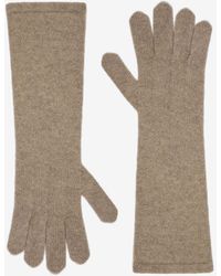 Max Mara - Jock Ribbed Embroidered Gloves - Lyst