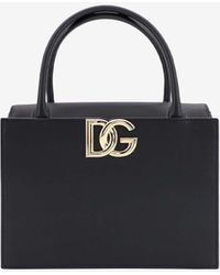 Dolce & Gabbana - 3.5 Calf Leather Top Handle Bag - Lyst