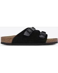 Birkenstock - Zurich Tech Suede Slides - Lyst