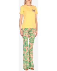 Etro - Pegaso Embroidered Crewneck T-Shirt - Lyst