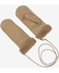 Max Mara - Shearling-Trimmed Wool Gloves - Lyst