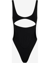 Mugler - Front Cut-Out One-Piece Swimsuit - Lyst