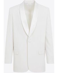 Givenchy - Single-Breasted Wool And Mohair Blazer - Lyst