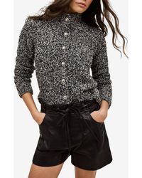 Ba&sh - Carla Reversible Knitted Cardigan - Lyst
