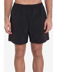 Balenciaga - Logo Embroidered Bermuda Shorts - Lyst