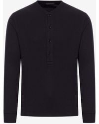 Tom Ford - Henley Long-Sleeved T-Shirt - Lyst