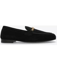 Versace - Suede Shoes Type 'Loafers' - Lyst