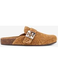 Tory Burch - T Monogram Mellow Jacquard Flat Mules - Lyst