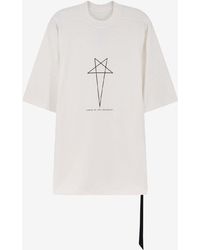 Rick Owens - Pentagram Oversized T-Shirt - Lyst