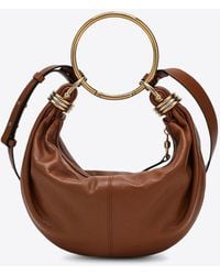 Chloé - Small Bracelet Leather Hobo Bag - Lyst