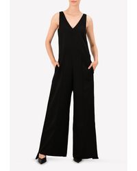 Golden Goose - Wide-Leg Gaia Overalls With Side Strip - Lyst