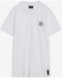 Fendi - Ff Postcards Logo T-Shirt - Lyst