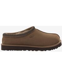 UGG - Suede Slippers With Signature-Stitching - Lyst