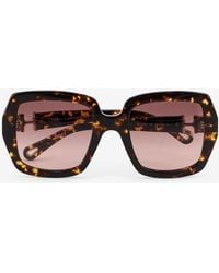 Chloé - Marcie Square Sunglasses - Lyst