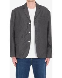 Jacquemus - Pastro Micro-Striped Linen Jacket - Lyst