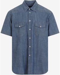 Universal Works - Western Garage Short-Sleeved Shirt - Lyst