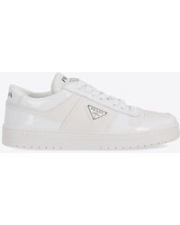 Prada - Downtown Leather Sneaker - Lyst