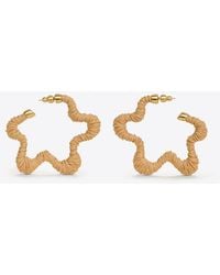 Cult Gaia - Emiko Star-Shaped Rattan Earrings - Lyst
