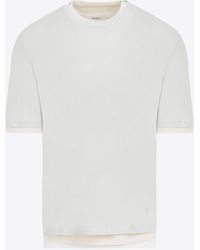 Jil Sander - Layered Short-Sleeved T-Shirt - Lyst