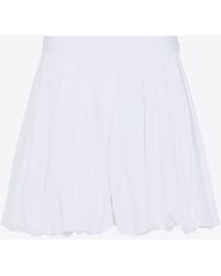 Jil Sander - Voluminous High-Waist Mini Shorts - Lyst